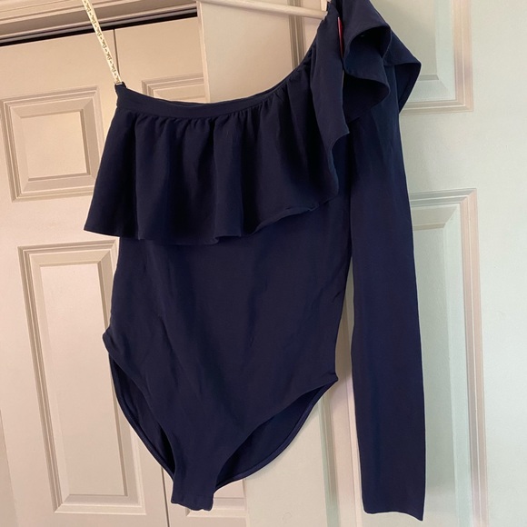 NWT Lilly Pulitzer Kourtney Bodysuit True Navy XXS - Picture 3 of 6
